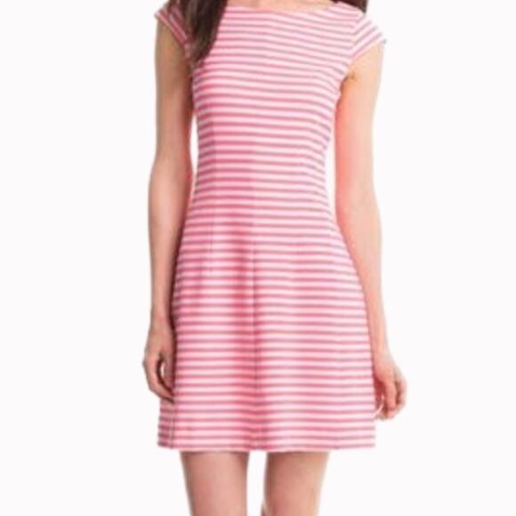 Lilly Pulitzer Pink Striped Briella Dress Sz M - Picture 7 of 8